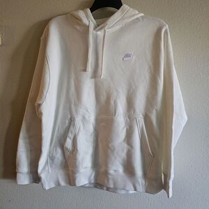 Nike White Pullover Hoodie for Men